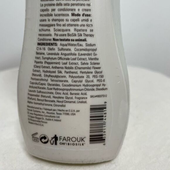 NEW Biosilk Silk Therapy Shampoo Sealed Original Formula 12 oz All Hair - Picture 3 of 7